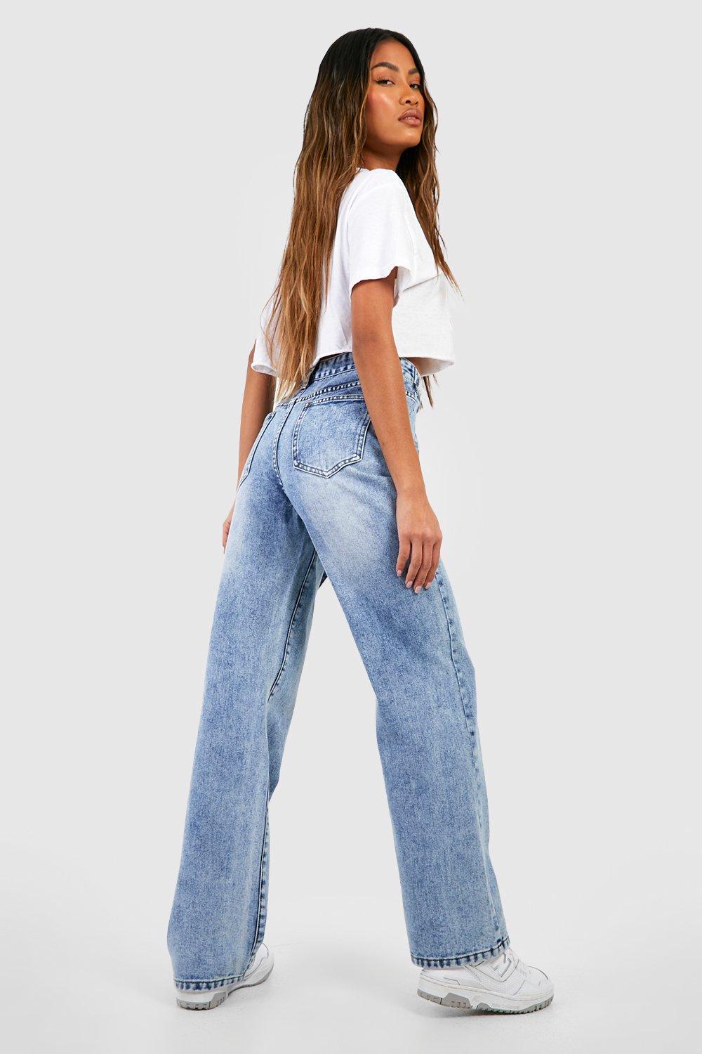 Wide leg shop tie waist jeans